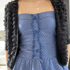 Blå bandeau topp - Söt blå topp