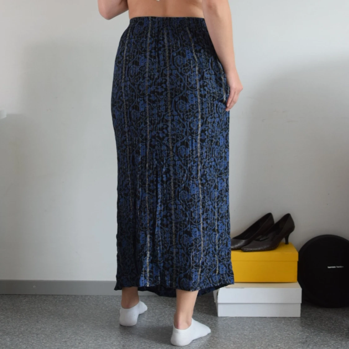 Mönstrad midi/maxi kjol - 90