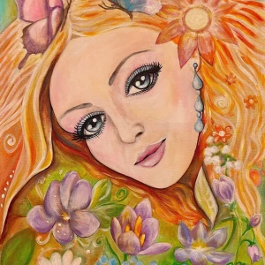 Tavla original  - Original målad tavla i akrylfärger. Det är jag som är konstnären. Se mer på konst.se/Juliana