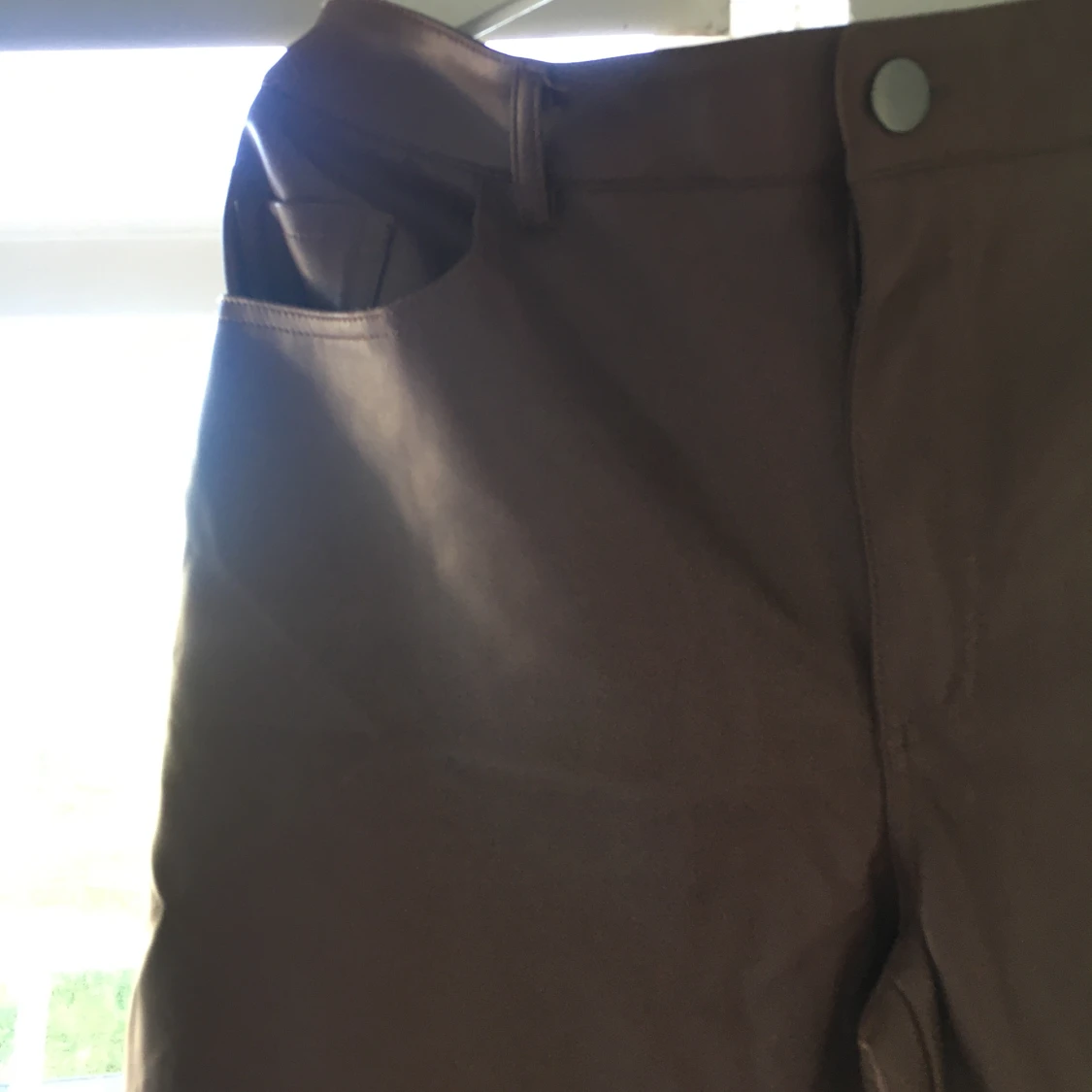 Bruna läderbyxor - 90