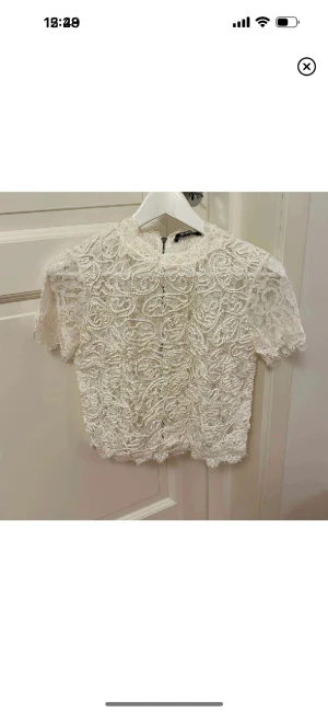 Topp i spets zara - Säljer denna toppen i spets från zara❤️ aldrig använd 