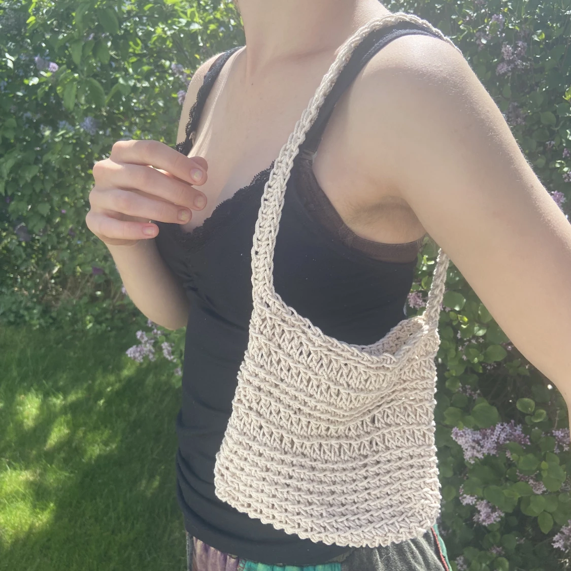 Virkad handväska 👜  - 90