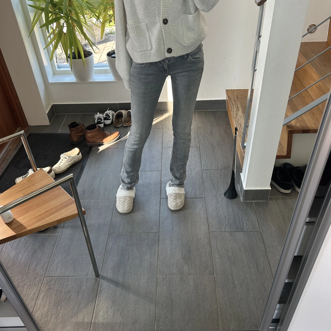 Low waist grå jeans - 90