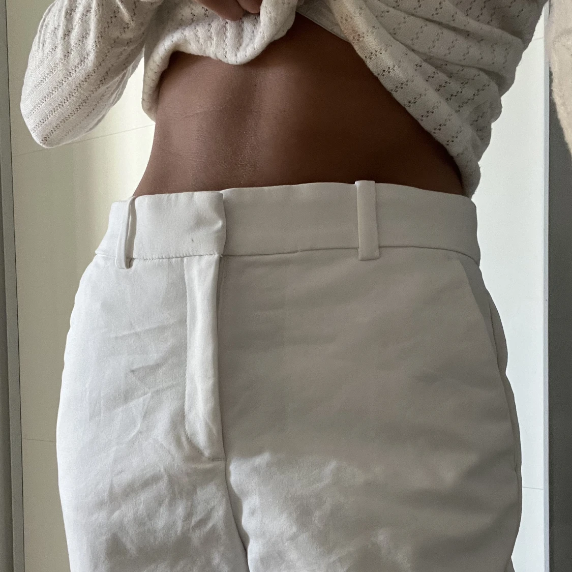 Vita kostym byxor från HM