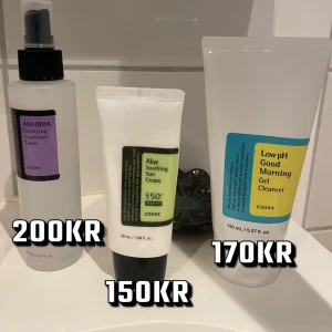 Hudvård - Säljer mina koreanska hudvård som inte passade för min hud och om du köper alla får du alla för 450 inkl frakt men om du vill köpa separat kolla bilden:) alla är bara testad förutom tonern som är mer använd:)