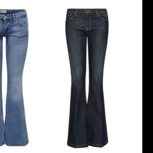 Letar efter liknande low Waist jeans!!💕💕🤩 skriv till mig om du har liknande i strl 25/32 eller 26/32 eller något liknande.
