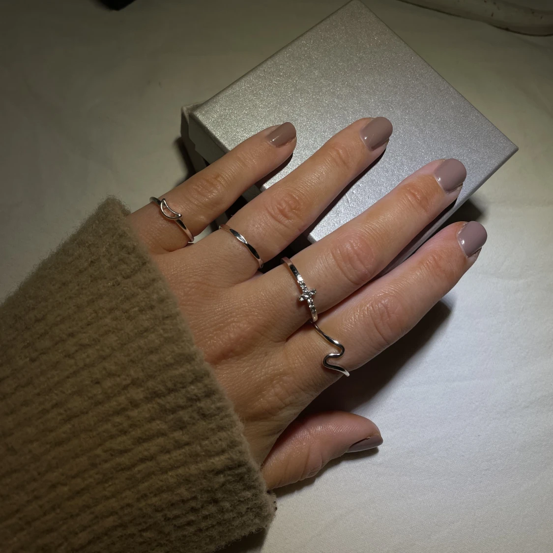 Våg ring silver  - 91