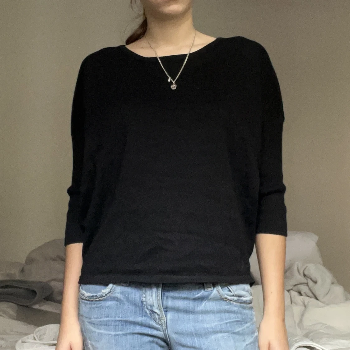 Trekvartsärmad tröja