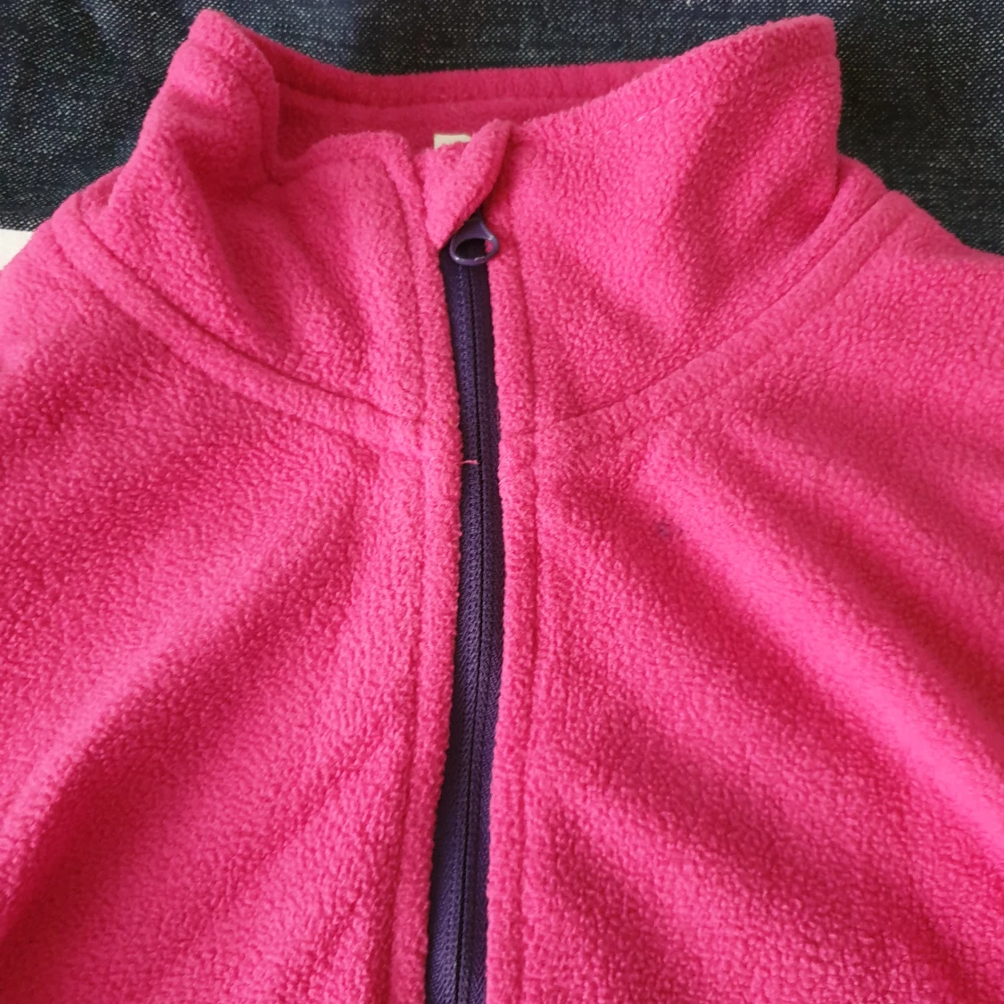 Rosa fleecetröja - 90