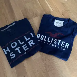 Säljer två stycken T-shirts från Hollister då jag inte längre använder dom! Båda är i Str S men passar även för M. Man får med båda vid köp! Dm för frågor och fler bilder, pris kan diskuteras:) 