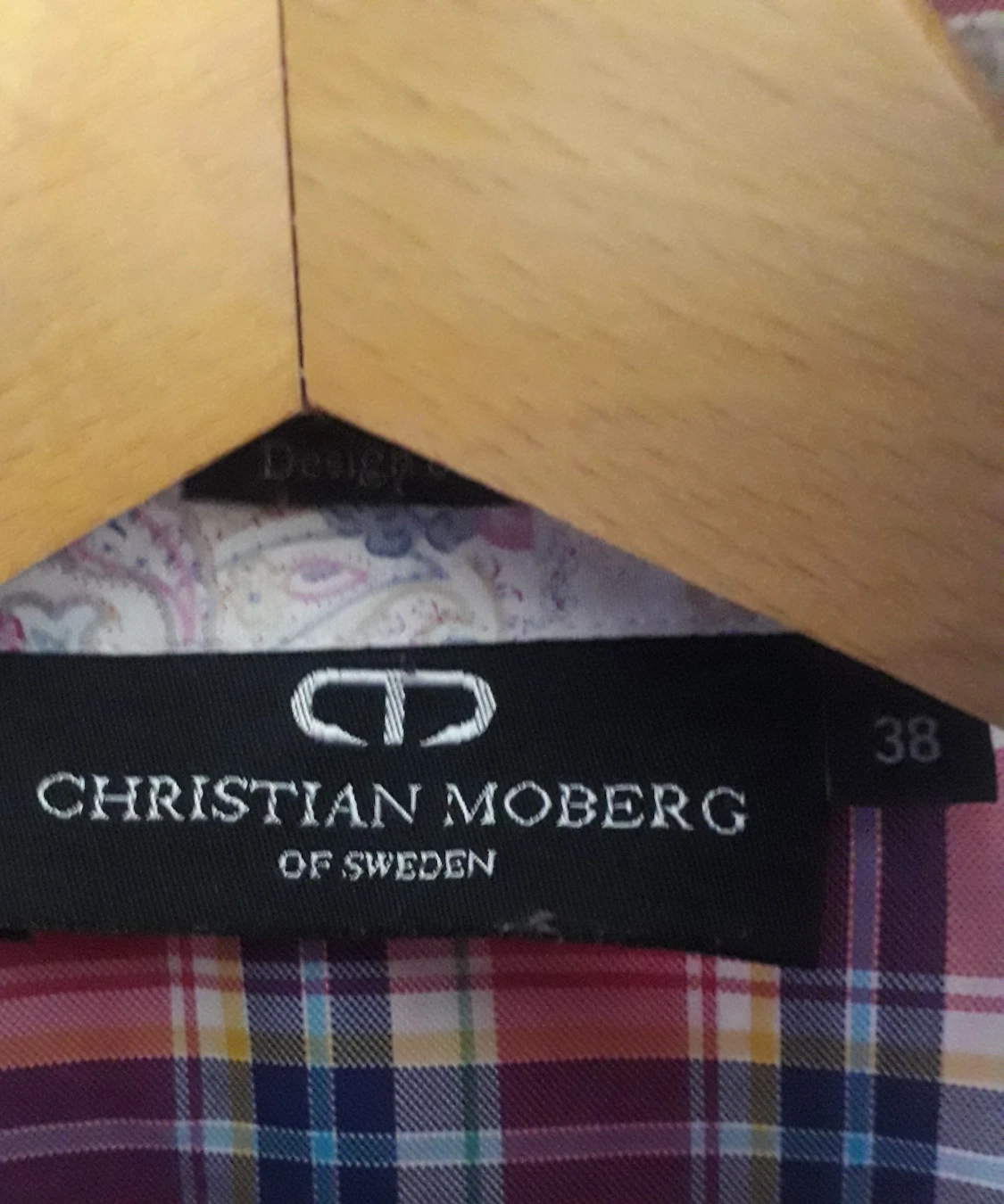 Skjorta rutig rosa - 90