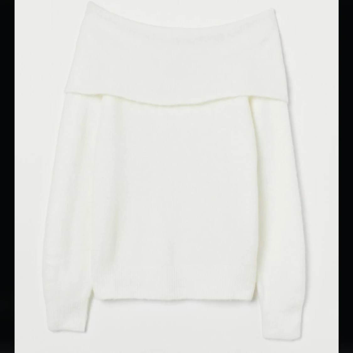 Vit stickad tröja  - 90