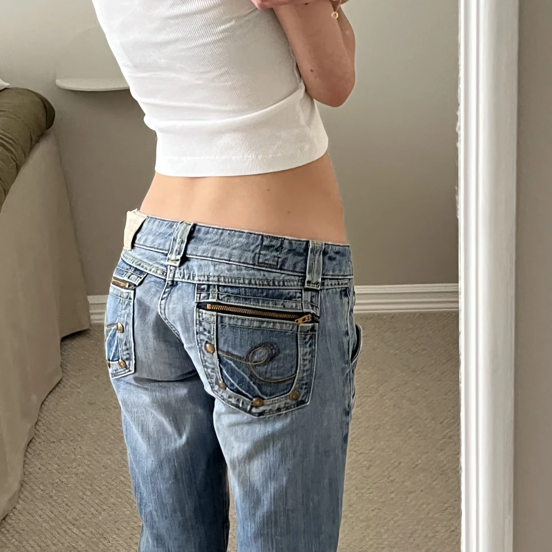 Lågmidjade jeans!! - 90