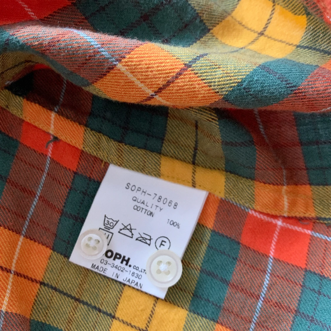 Japanese Soph/Sophnet Checked flannel Men Shirt - 91