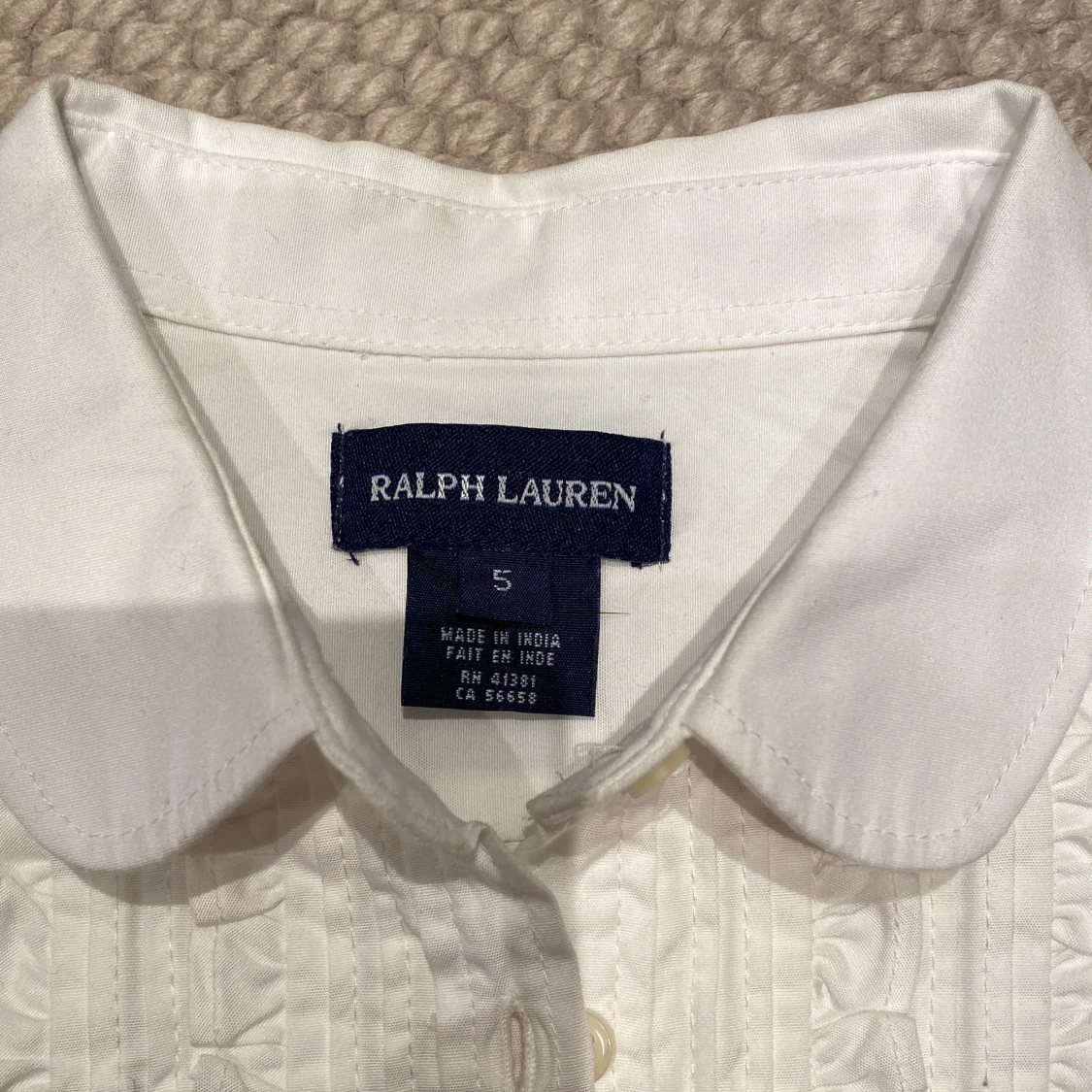 Vit Ralph Lauren blus (Flicka) - 90