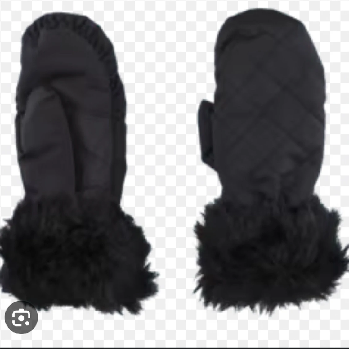 Ett par svarta vinter vantar