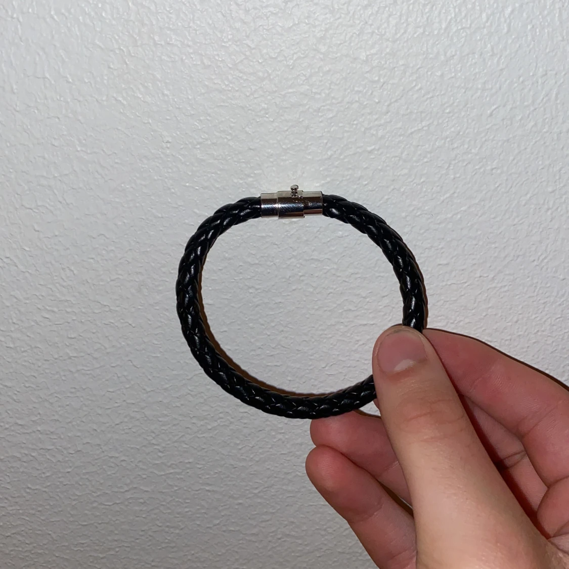 Svart läderarmband  - 91