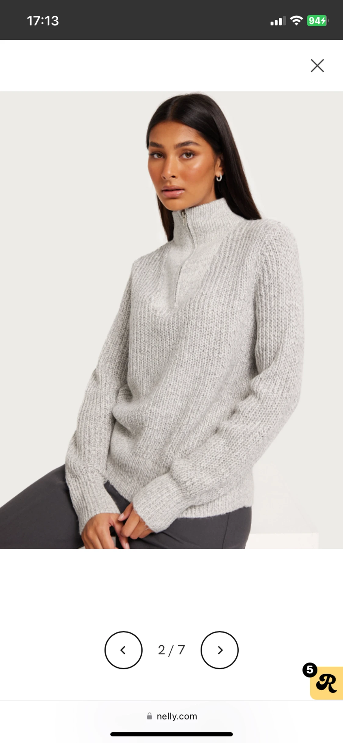 Stickad tröja  - 90