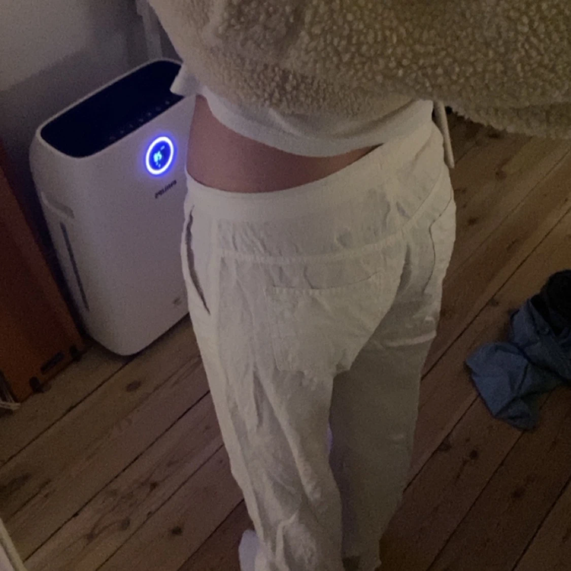 Vita linnebyxor  - 91