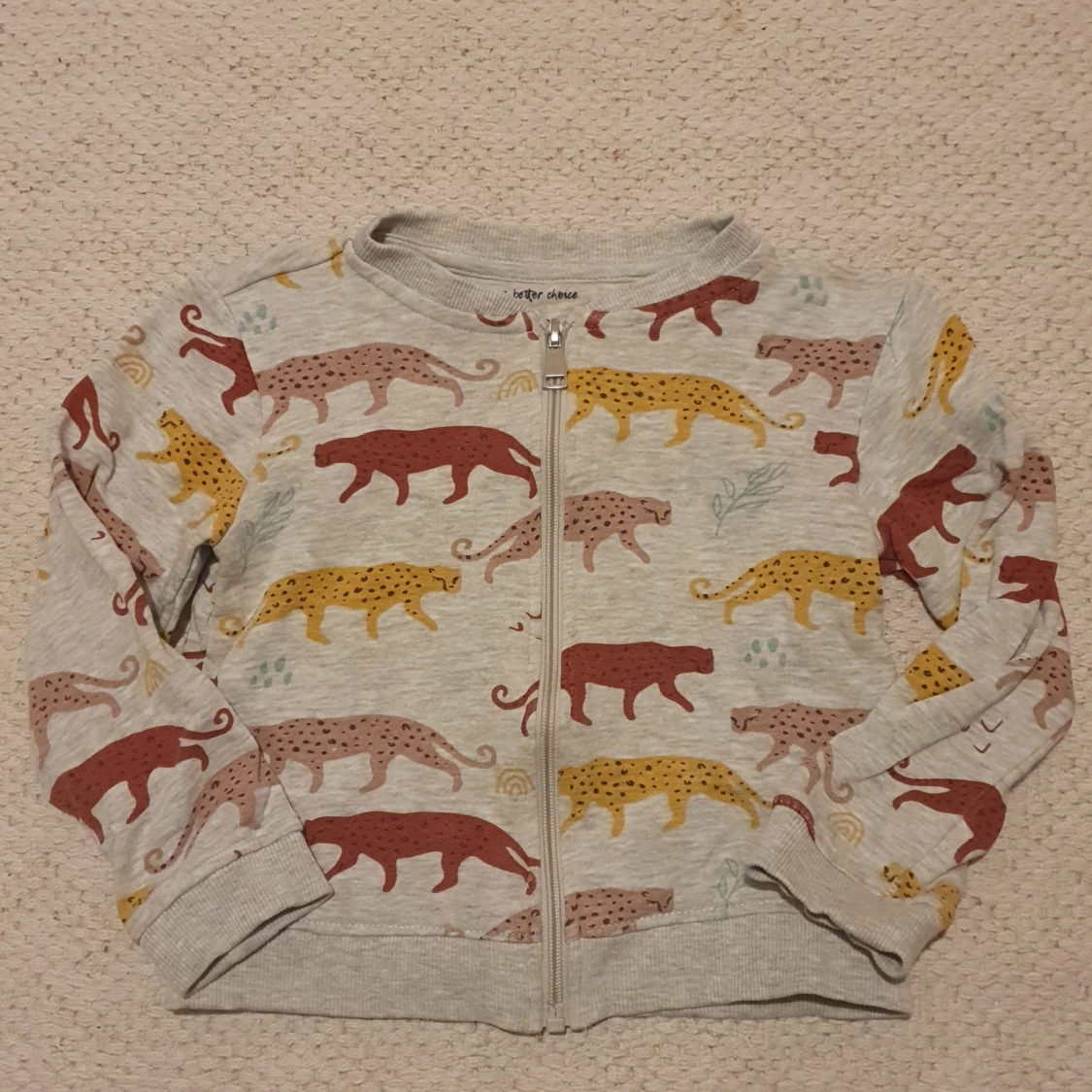 Barn sweatshirt m dragkedja