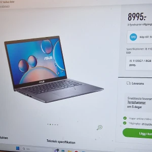 Asus dator - I original förpackning. Nytt pris 8995kr