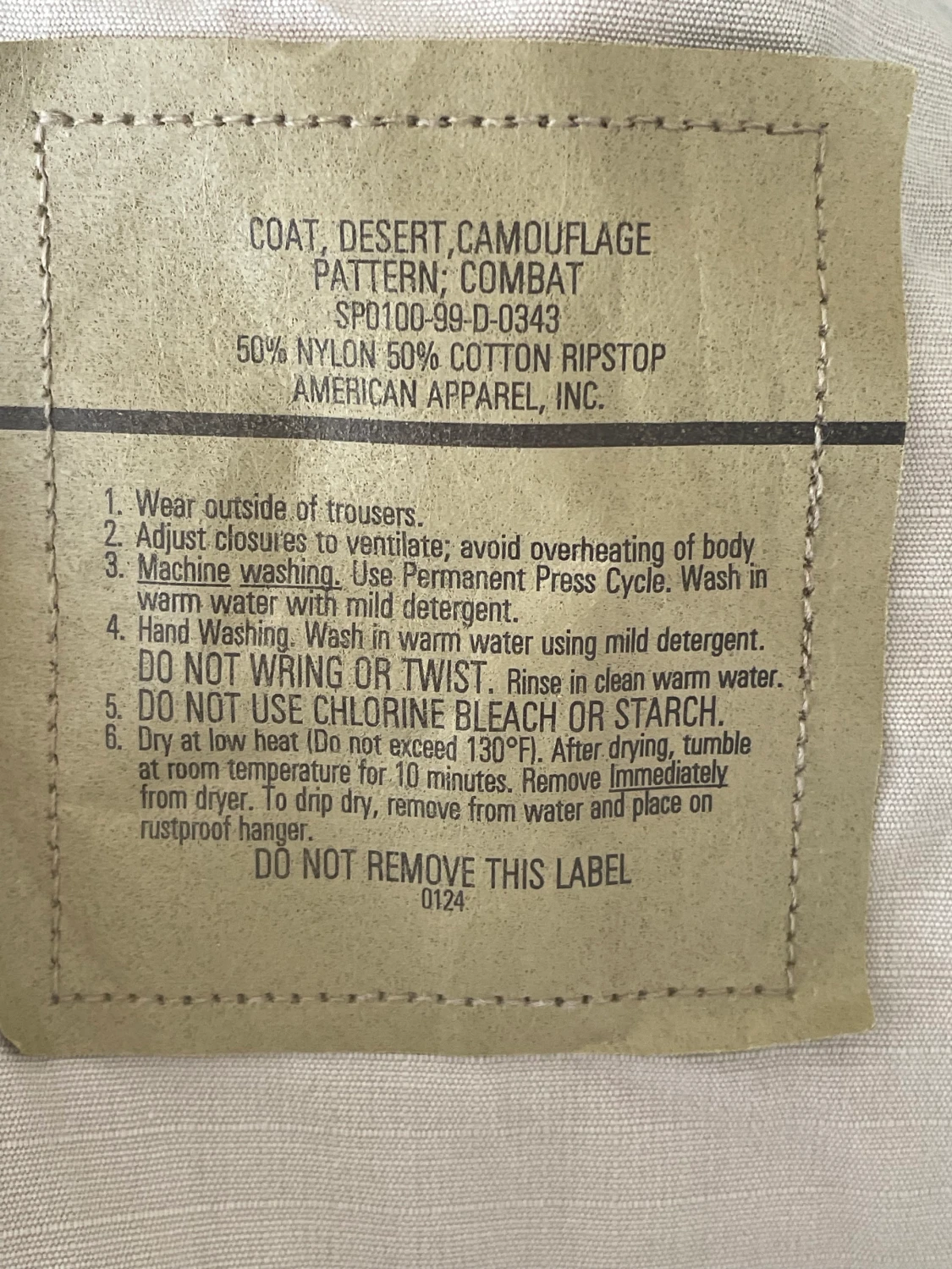 Äkta (Nato märkt) Amerikansk Desert Camouflage jacka - 90