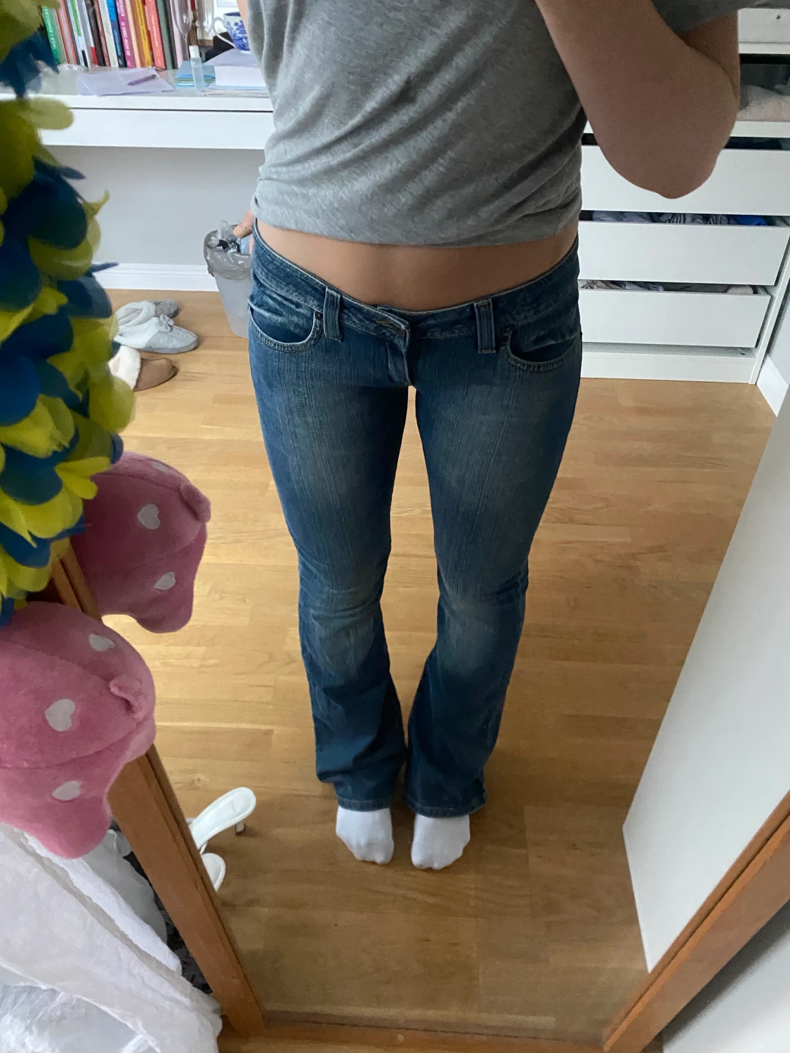 Lågmidjade jeans