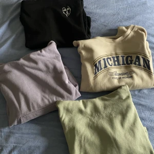 Hoodies  - Tre hoodies och en sweatshirt. Köp alla för 200, styck 70 kr. Alla är i xs, kom privat för fler bilder eller frågor💓