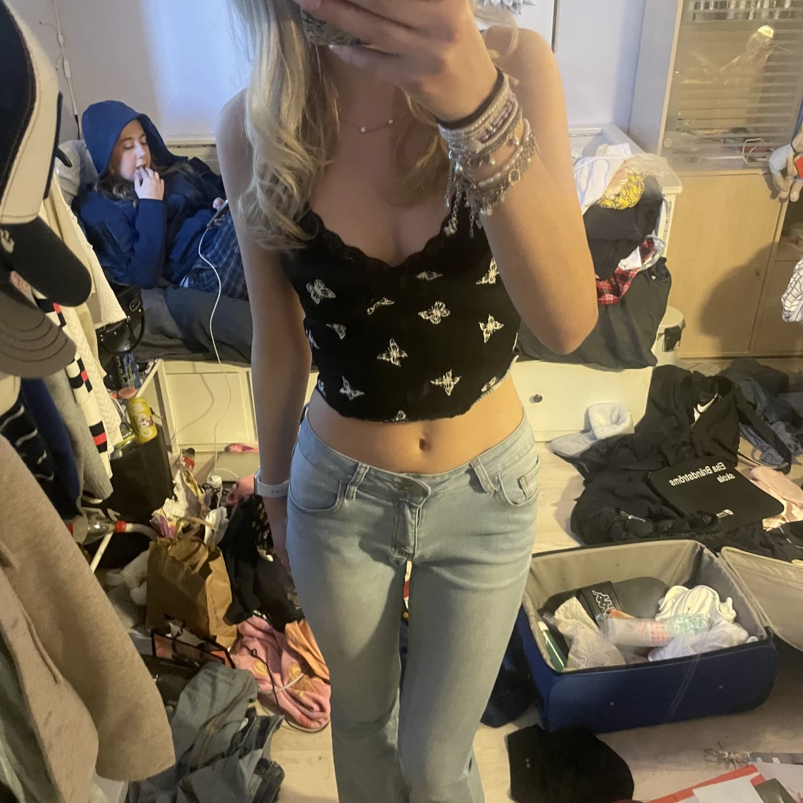 Linne med fjärilar - 90