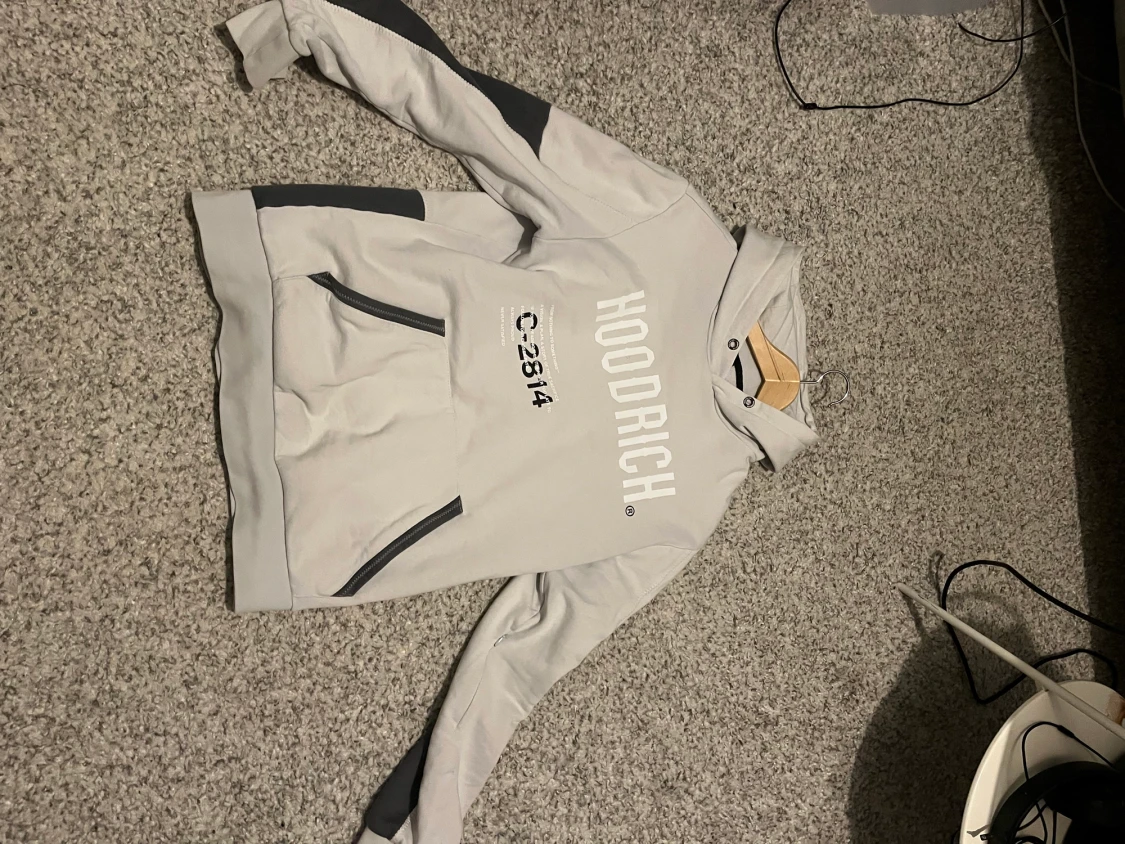 Hoodrich Hoodie vit/ grå