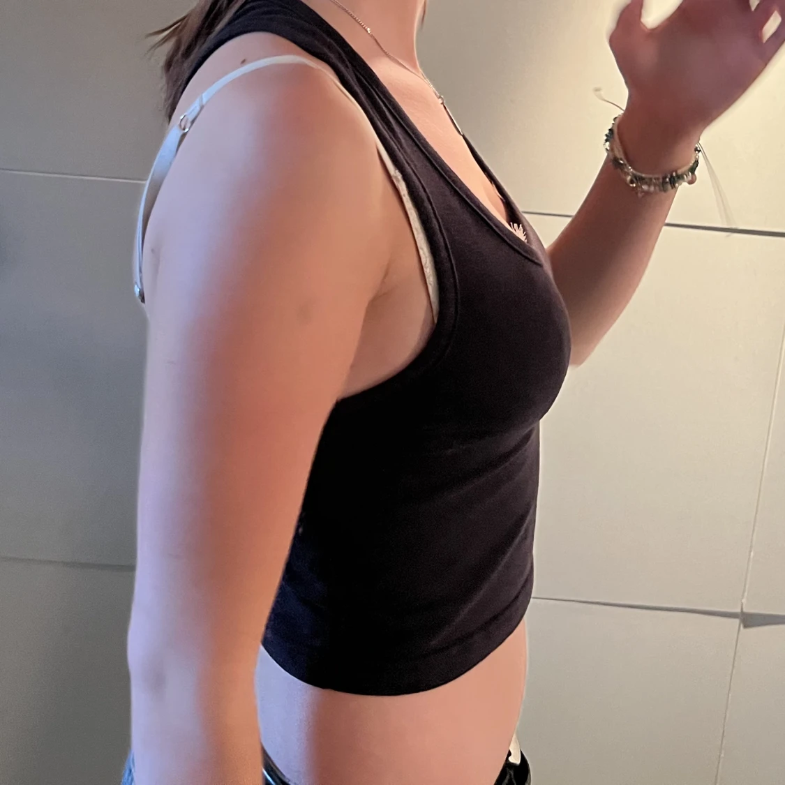 Cute dark brown tank top  - 90