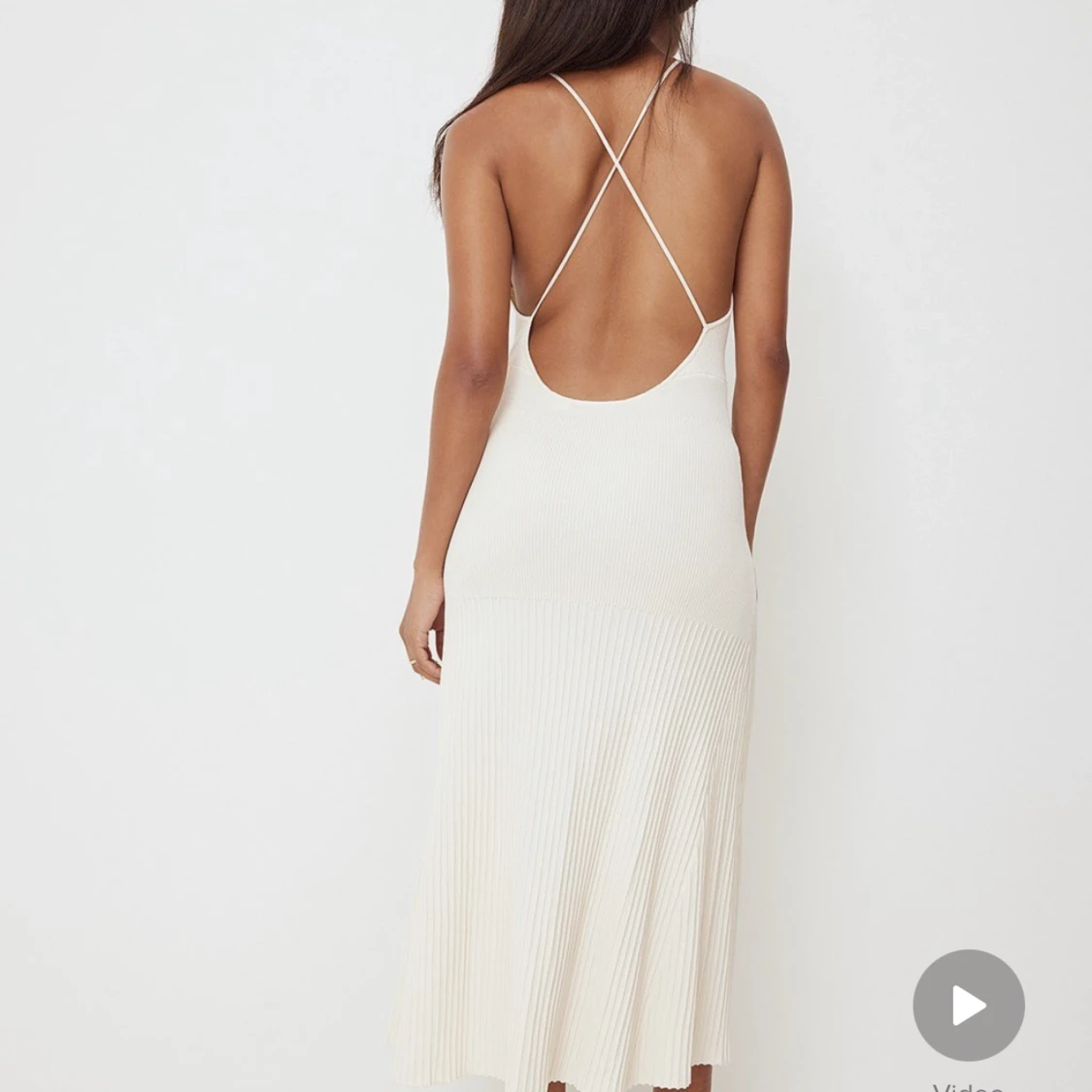 Vit sommarklänning  - 90