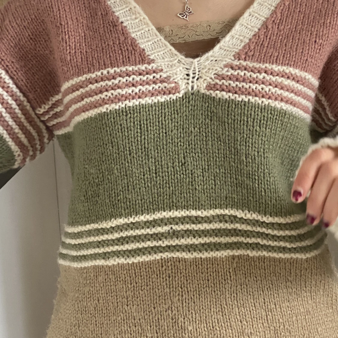 Stickad tröja  - 90