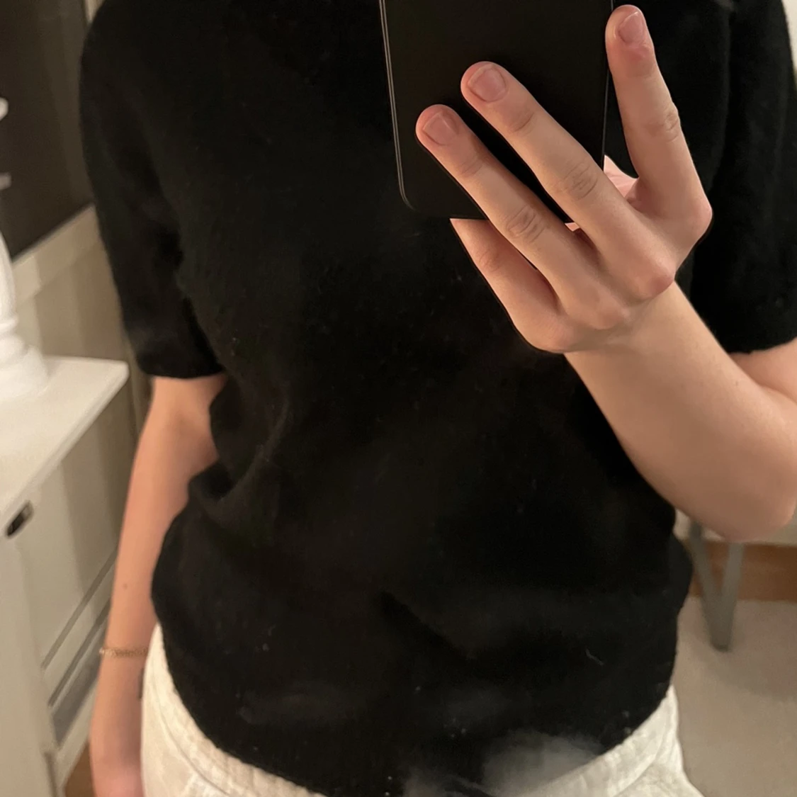 Lurvig kortärmad tröja - 90