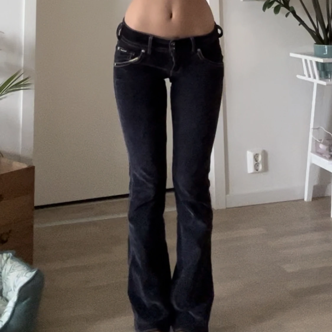 Lågmidjade jeans