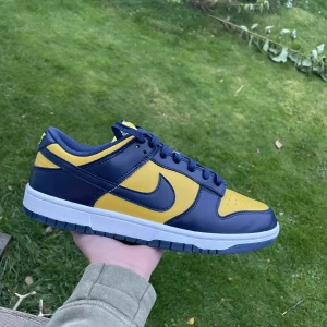 Nike dunk low Michigan - Säljer ett par fina dunks i färgen gul / blå🟡🔵skick: 9,5 / 10⭐️ pris kan självklart diskuteras😁 har ni några frågor så är det bara att skriva😊