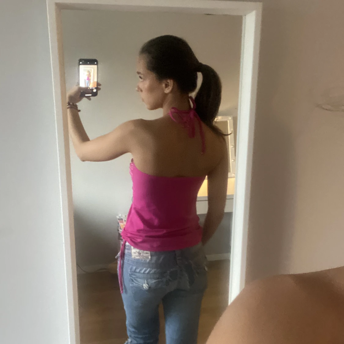 Rosa halter neck topp - 91