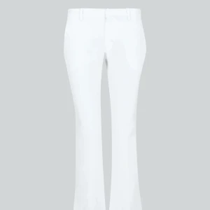 Lågmidjade kostymbyxor  - Vita lågmidjade kostymbyxor i storlek 34, petite. Aldrig använda och prislappen är kvar❤️ slutsålda på hemsidan