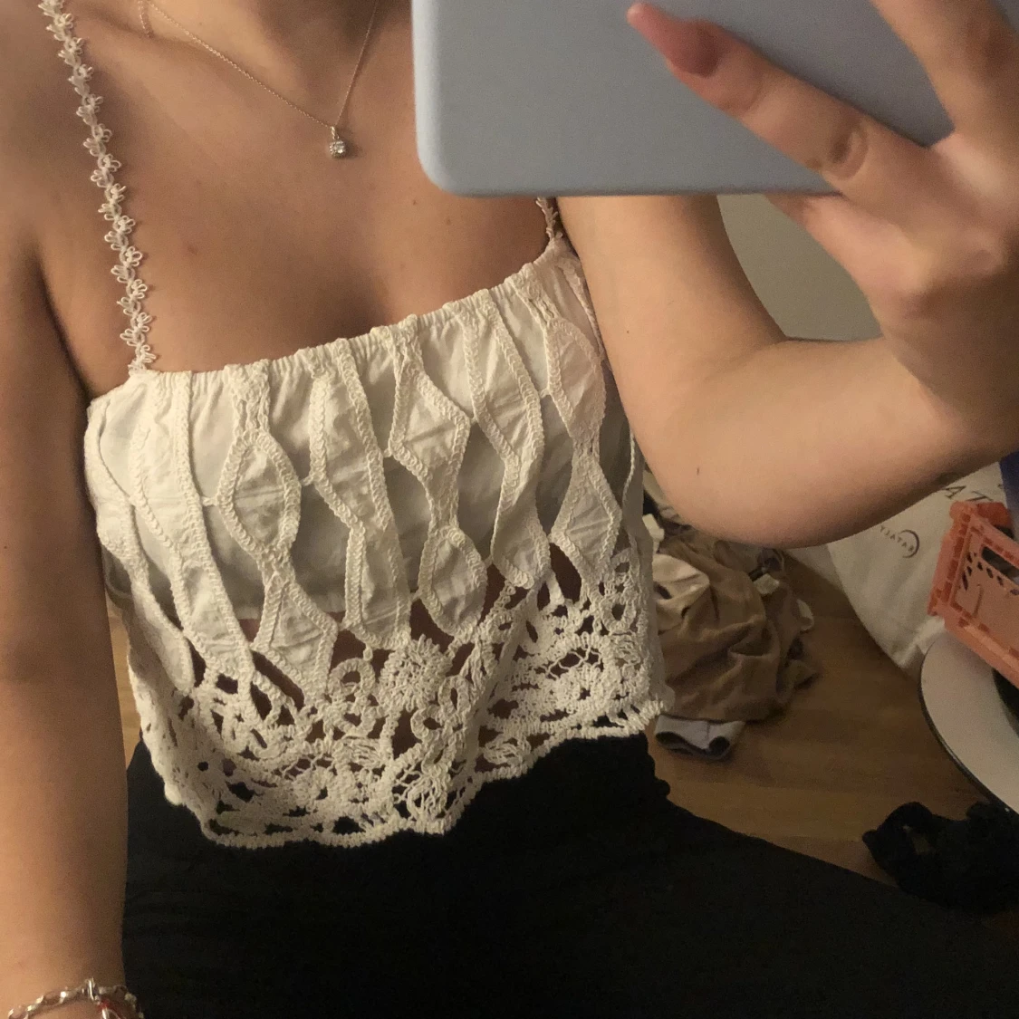 Spetsig topp från zara  - 90