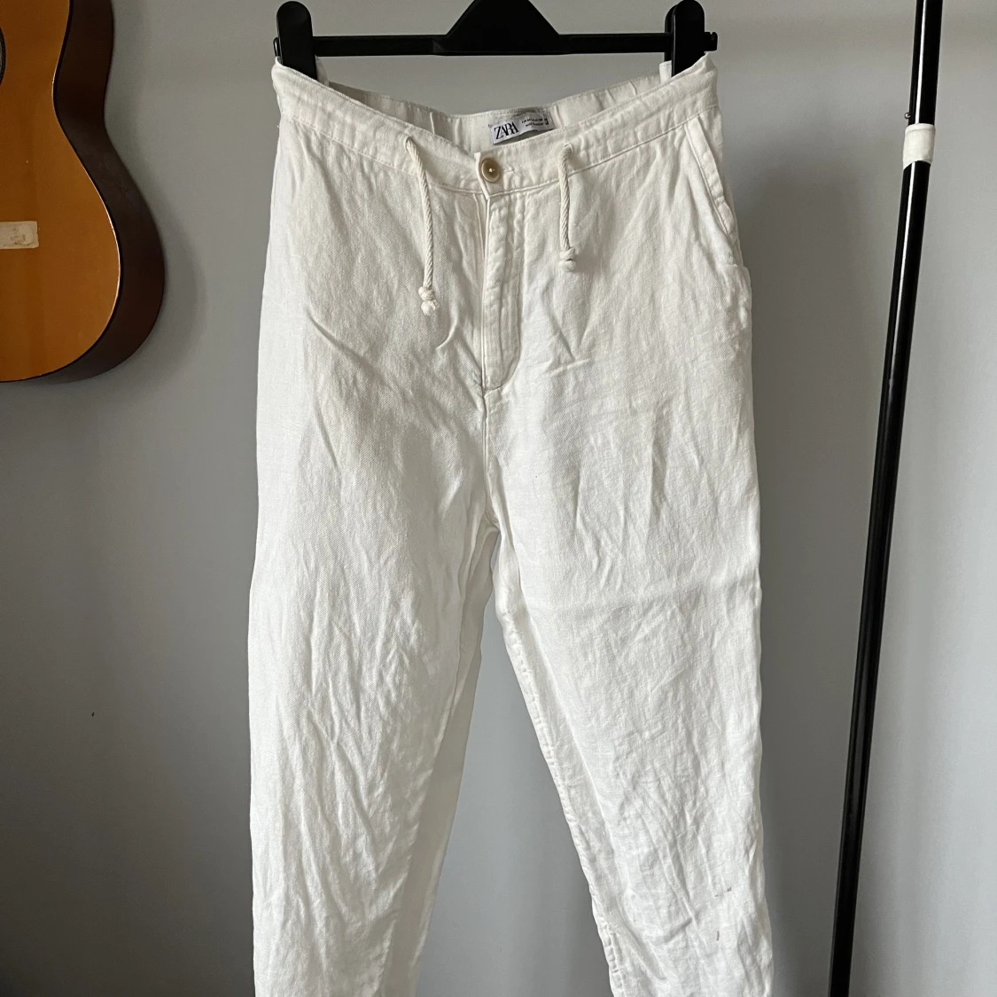 Vita linnebyxor - 90