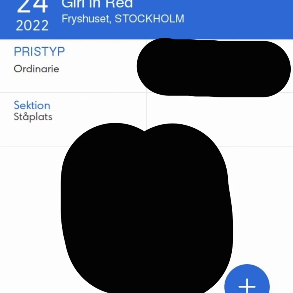 Två girl in red biljetter!