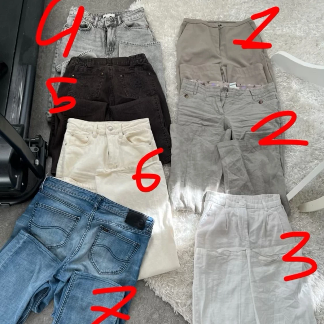 Jeans/kostym/linnebyxor