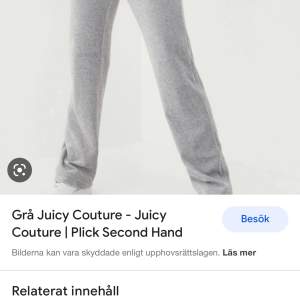 Säljer mina grå juicy couture byxor! Skriv privat för fler bilder. 
