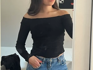 Off the shoulder topp - Ribbad off the shoulder topp 