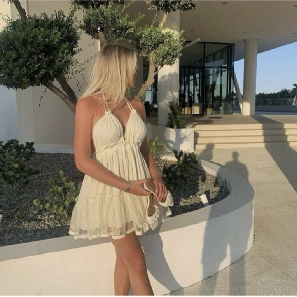 Kräm-vit klänning - 90