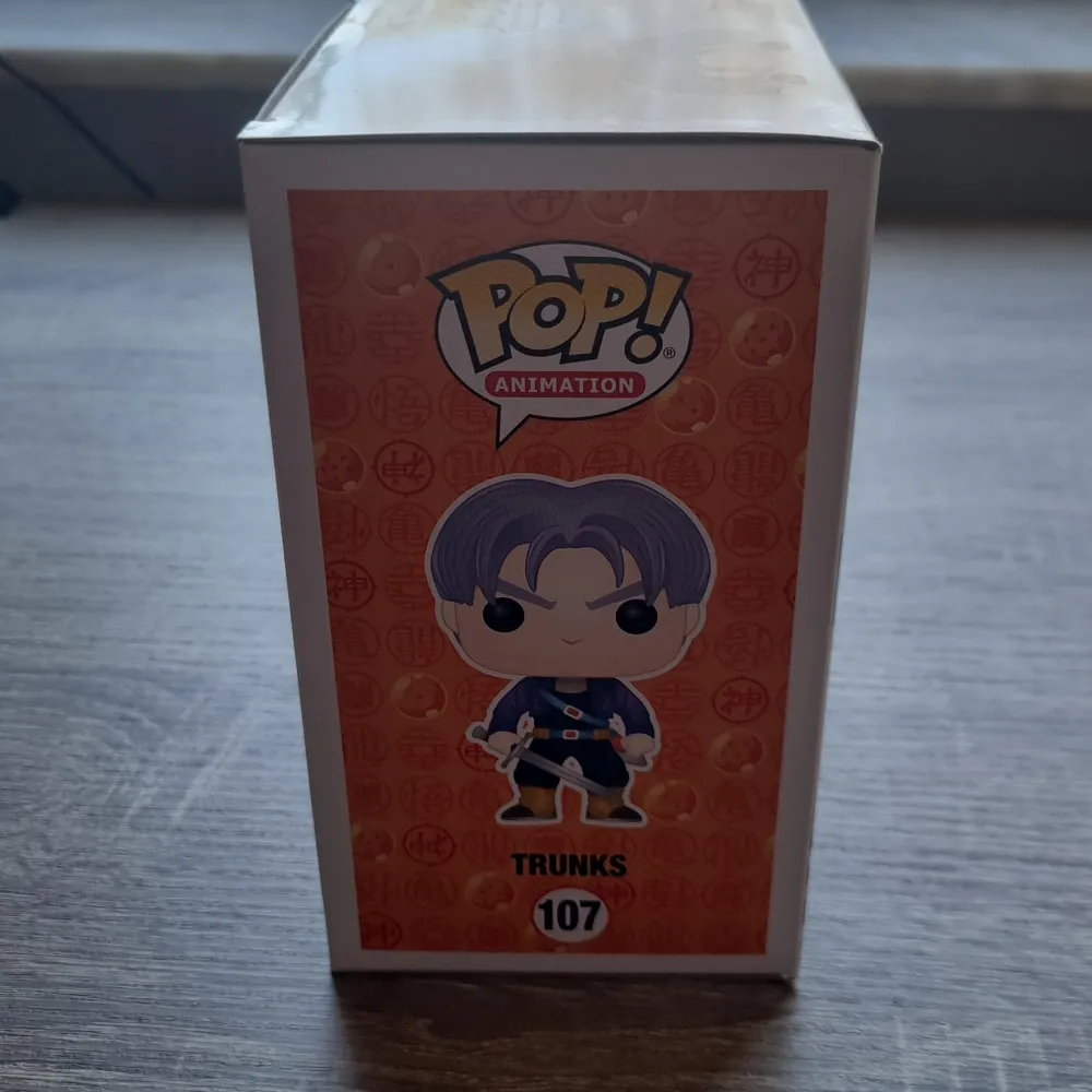 Trunks Funko Pop från Dragon Ball Z nr107, helt ny sikt.. Övrigt.