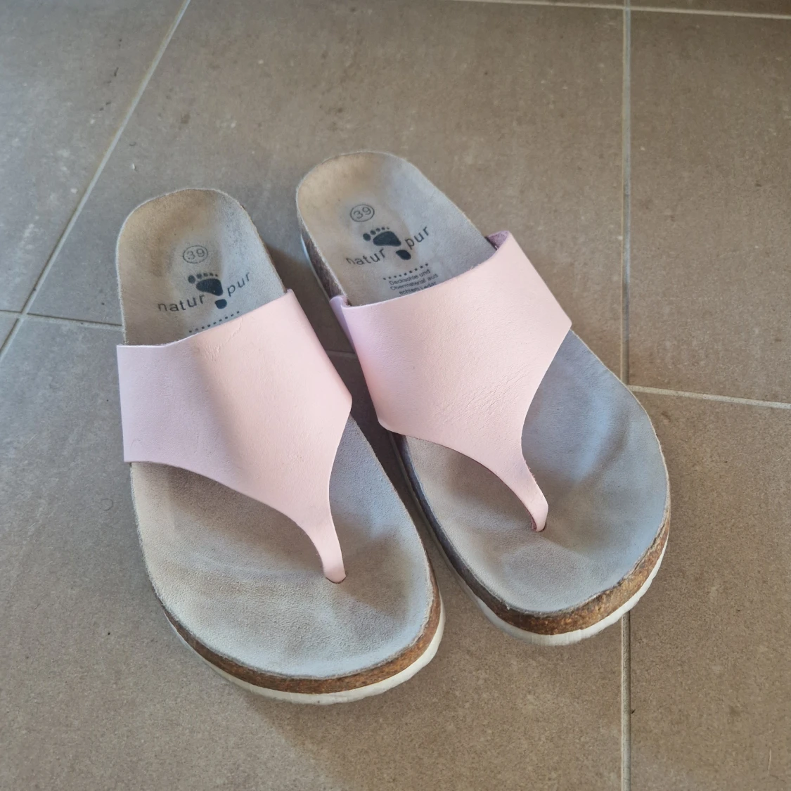 Läder sandaler - 90