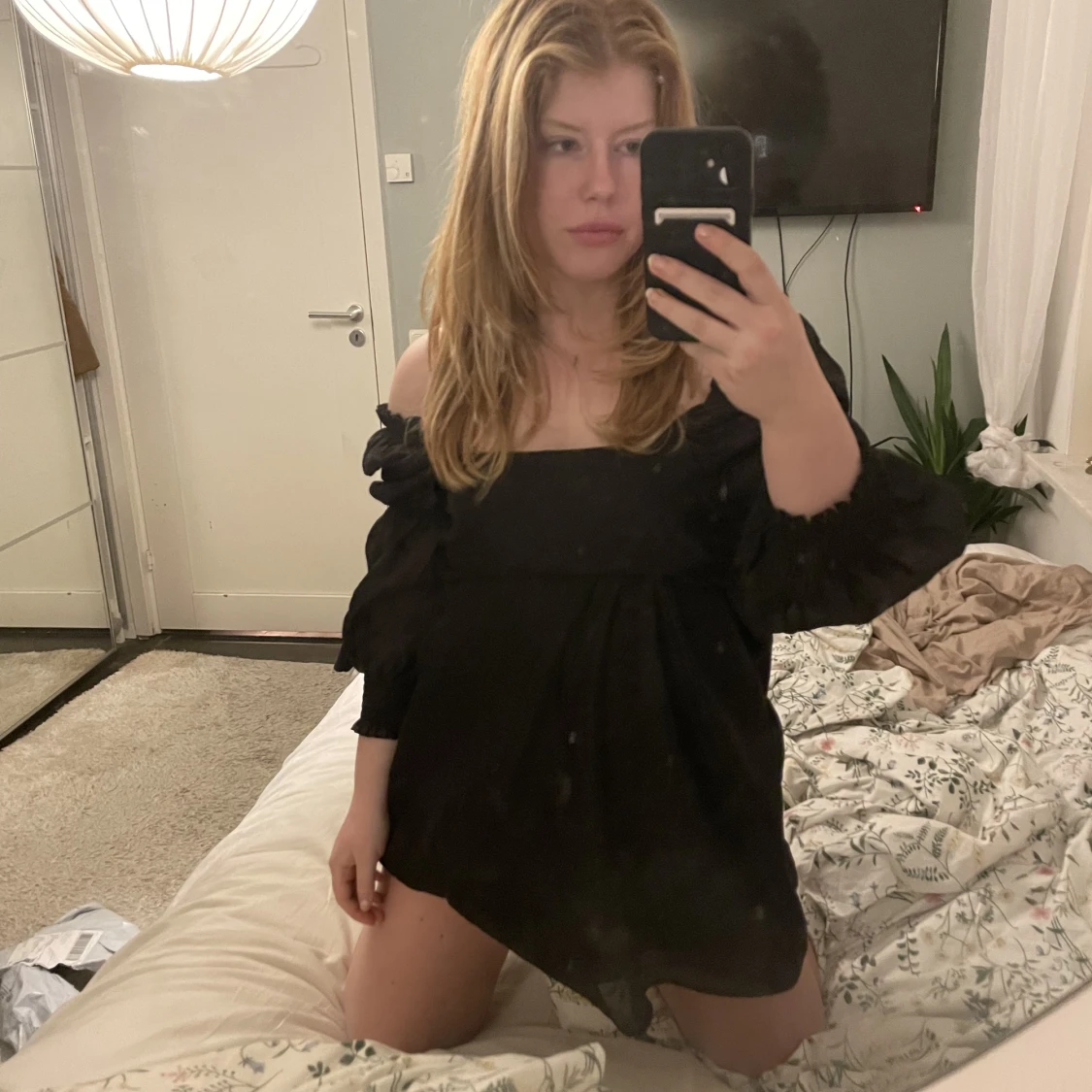 Svart klänning organza