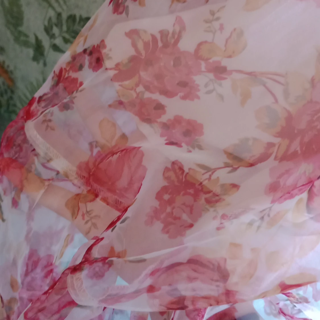 Blommig lång kjol - 90