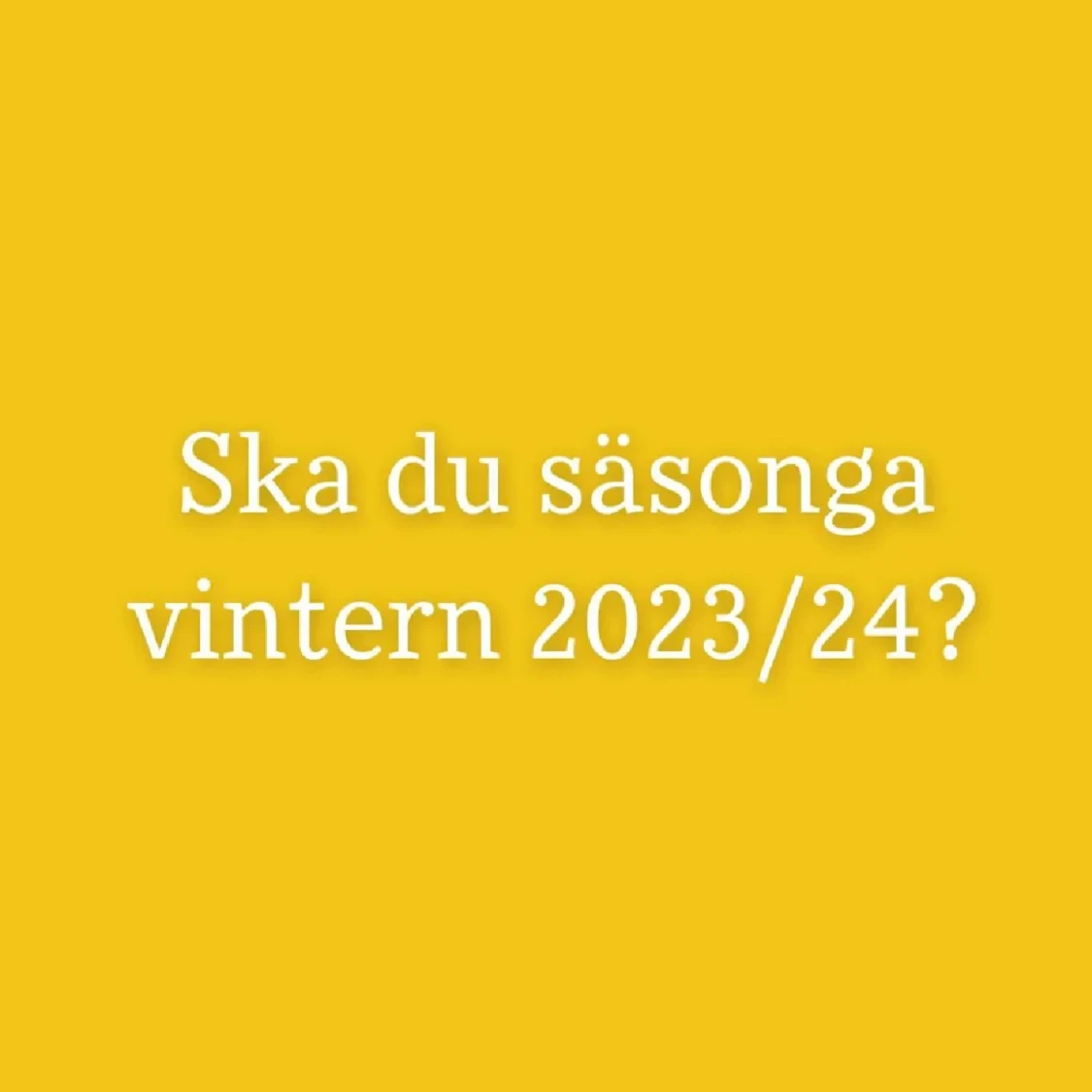 NYA CARVINGSKIDOR + BINDNINGAR